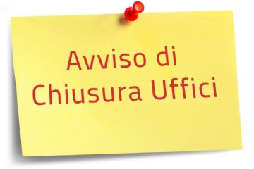 Avviso chiusura ufficio tecnico edilizia privata